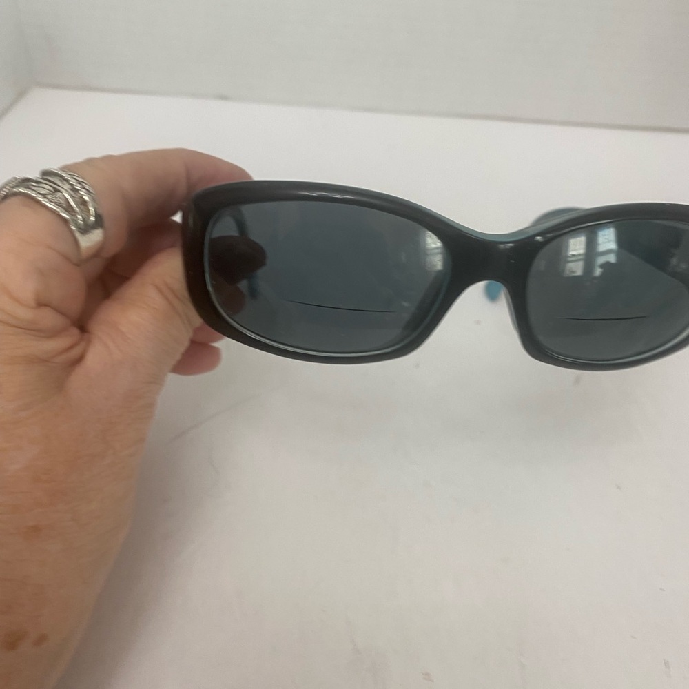 Maui Jim Black & Teal Sunglasses with Prescription Bifocal Lenses